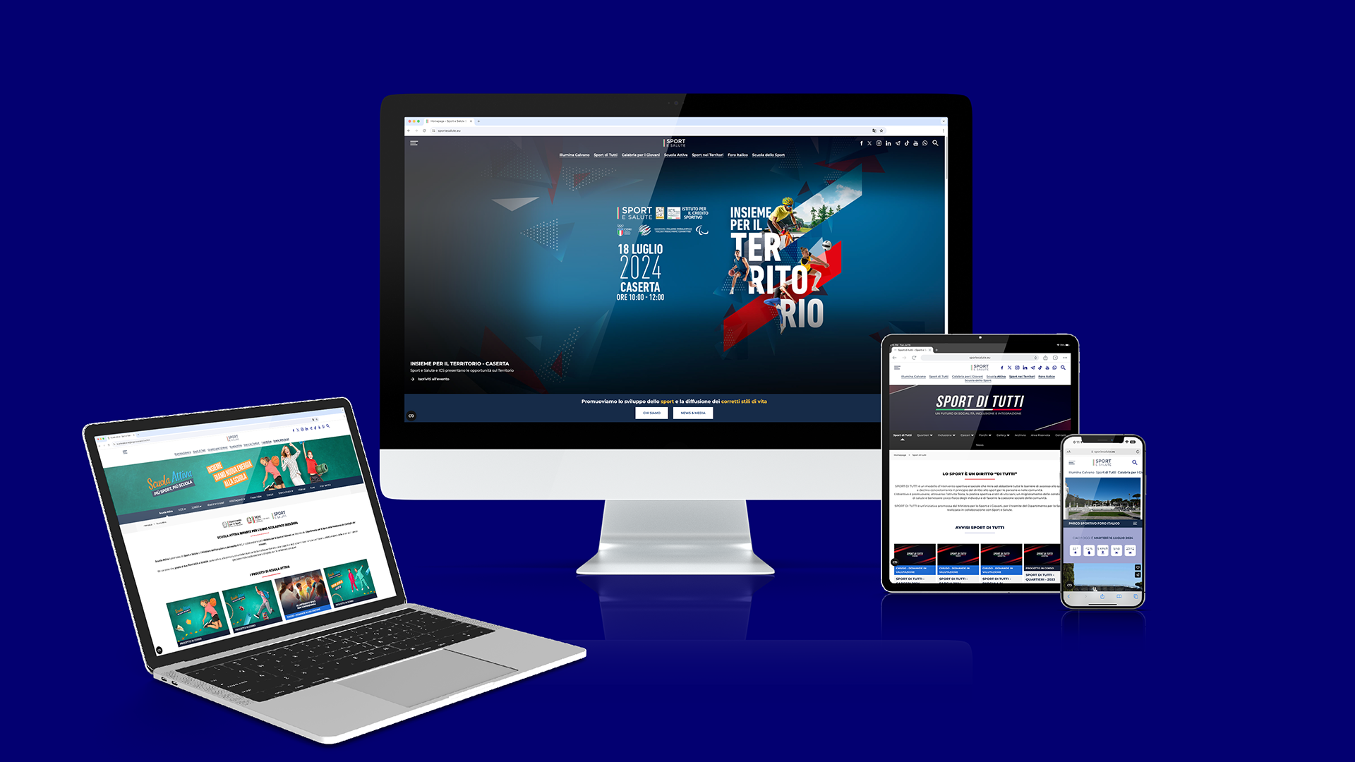 Sport e Salute website visual